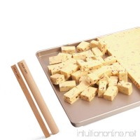 3 Pcs/Set Nougat Candy Mould Nonstick Golden Baking Pan Heavy-weight steel Rectangle Sheet Nougat set 30.8x25.7x1.5cm Handmade Sugar Kitchen Tool - B07FJ73HZB